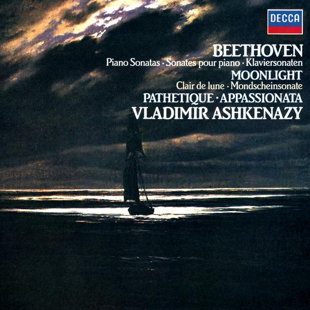 Album cover art for Beethoven: Piano Sonatas "Moonlight"; "Appassionata"; "Pathétique"