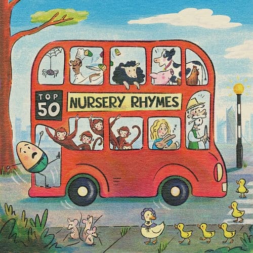 Album cover art for Top 50 Nursery Rhymes