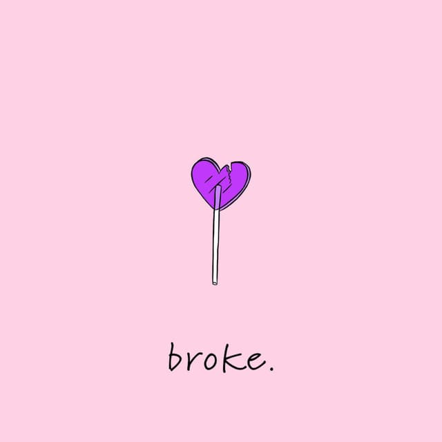 Album cover art for broke.