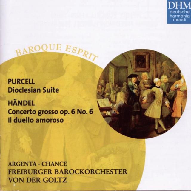 Album cover art for Purcell: Doclesian Suite - Handel: Concerto Grosso Op. 6 No. 6 - Il Duello Amoroso