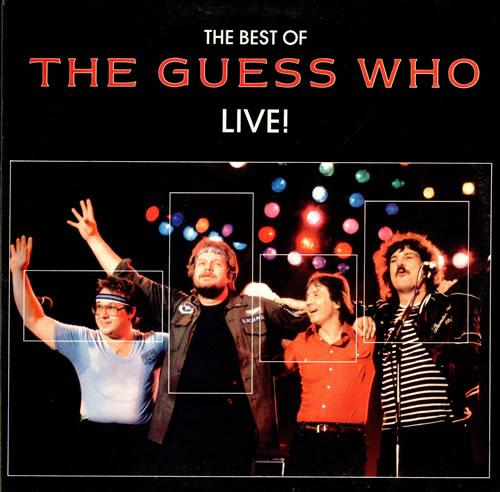 Album cover art for The Best of the Guess Who-Live!