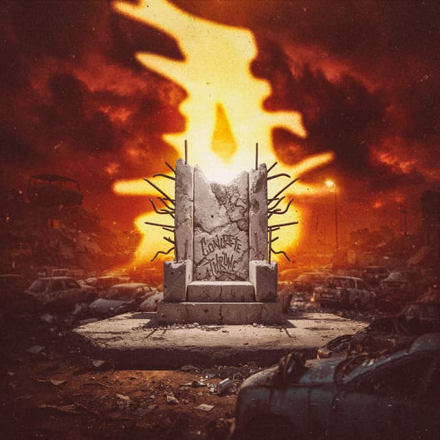 Album cover art for CONCRETE THRONE
