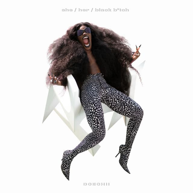 Album cover art for She / Her / Black B*tch