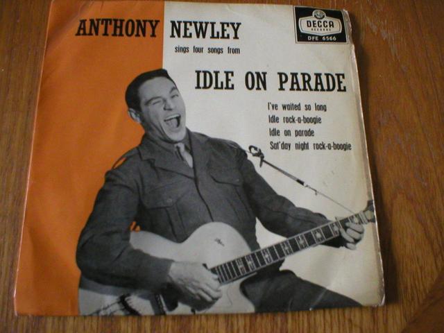 Album cover art for Anthony Newley Sings Four Songs From The Sound Track To The Film Idle On Parade