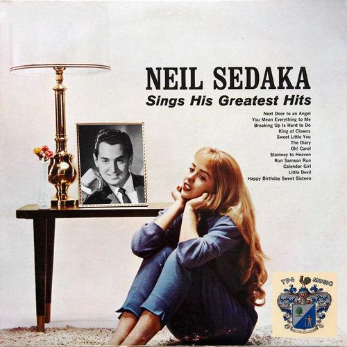 Album cover art for Neil Sedaka Sings His Greatest Hits