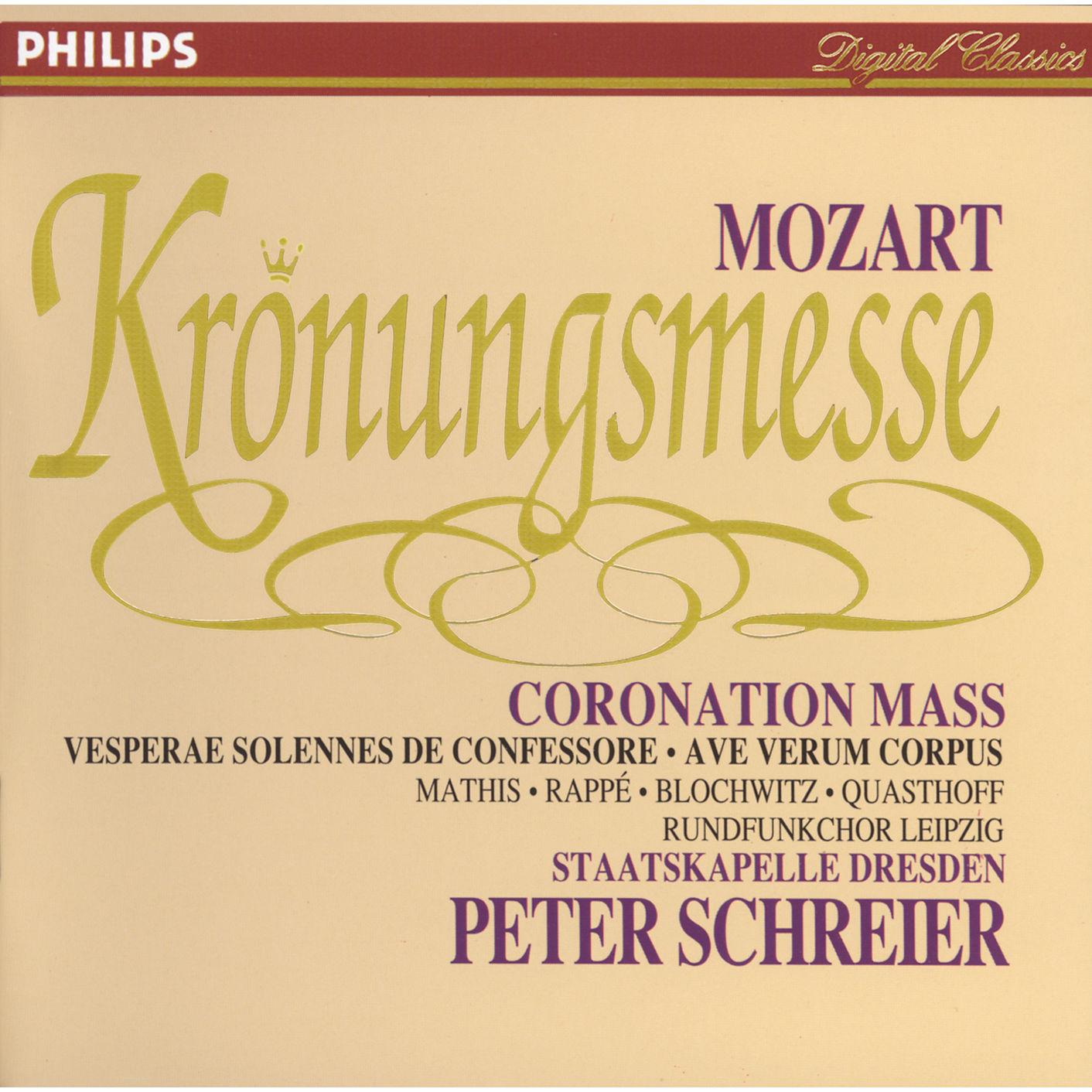 Mozart: Krönungsmess [Coronation Mass] - Vesperae Solennes de Confessore - Ave Verum Corpus