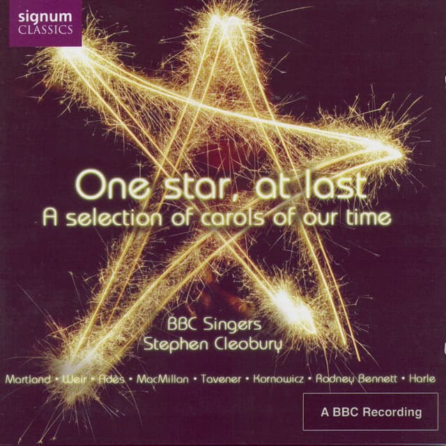Album cover art for One Star, At Last: A Selection of Carols of Our Time