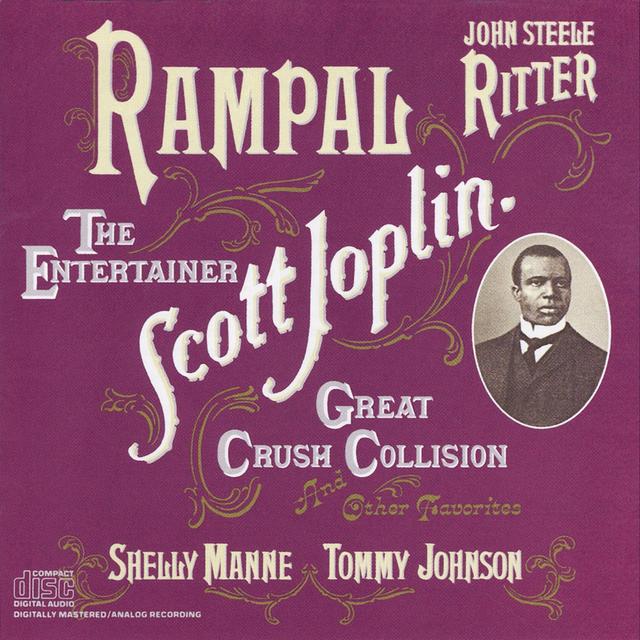 Album cover art for Jean-Pierre Rampal Plays Scott Joplin