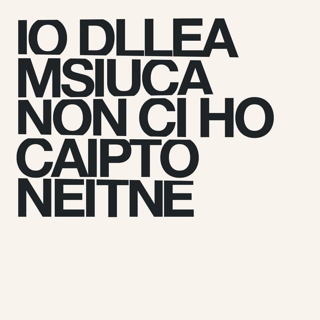 Album cover art for Io della musica non ci ho capito niente