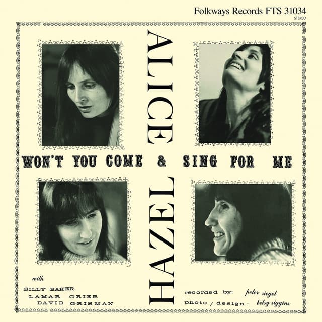 Album cover art for Won't You Come & Sing for Me?