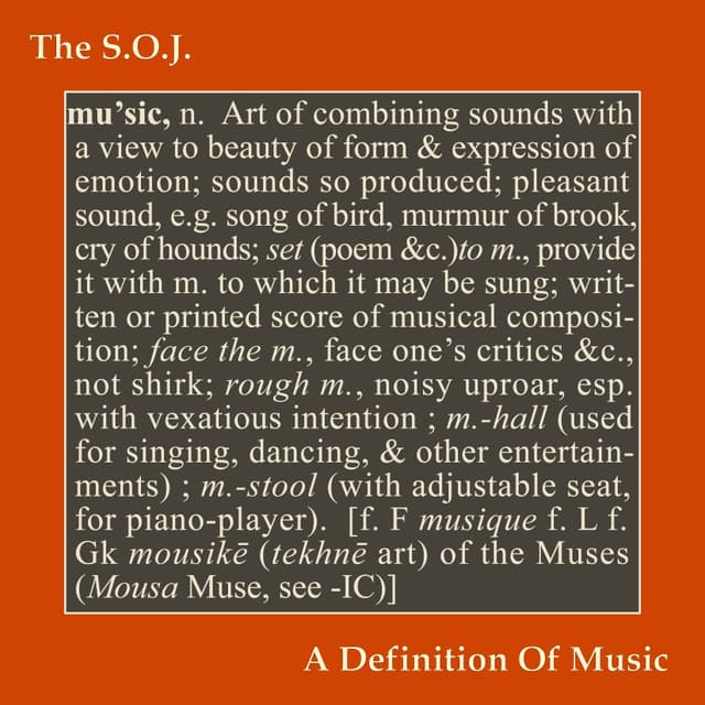 Album cover art for A Definition Of Music