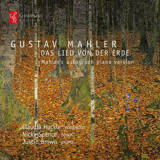 Album cover art for Das Lied von der Erde: Mahler's Autograph Piano Version