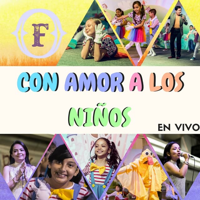 Album cover art for Con amor a los niños
