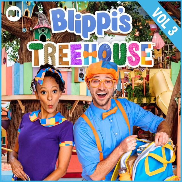 Album cover art for Blippi’s Treehouse, Vol. 3