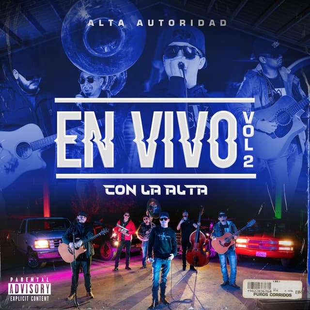 Album cover art for En Vivo Con La Alta VOL.2