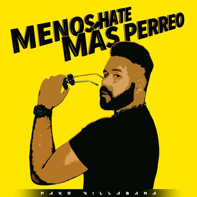 Album cover art for Menos Hate, Más Perreo