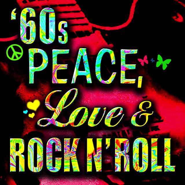 Album cover art for Peace, Love, & Rock N' Roll