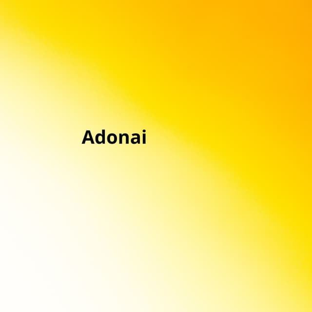 Album cover art for Adonai
