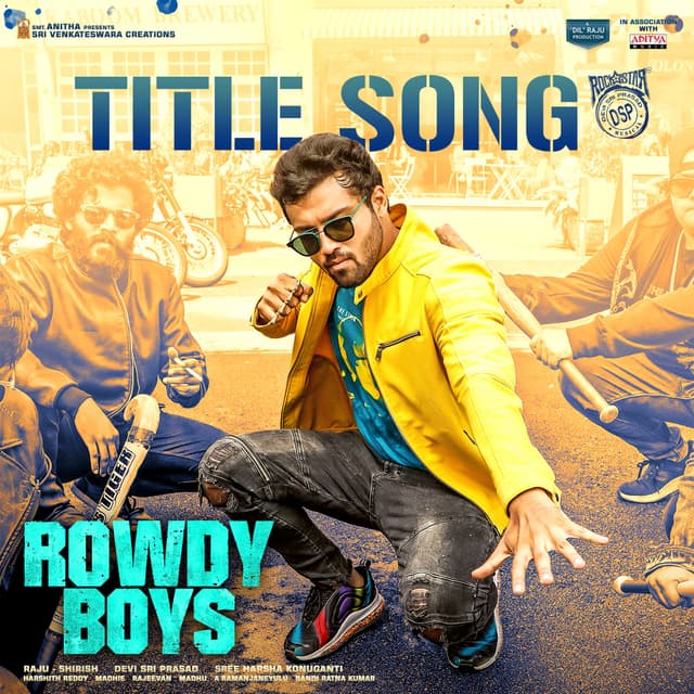 Album cover art for Rowdy Boys Title Song