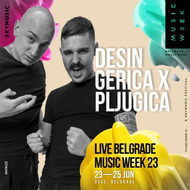 Album cover art for Belgrade Music Week 2023