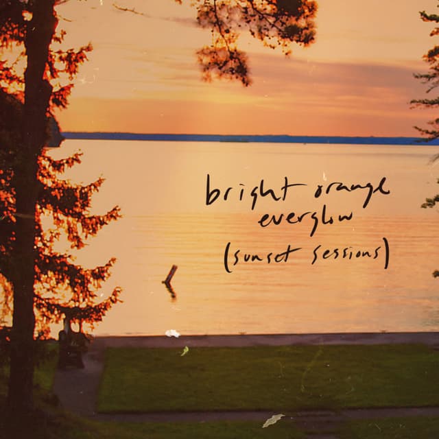 Album cover art for bright orange everglow