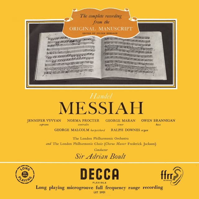 Album cover art for Handel: Messiah