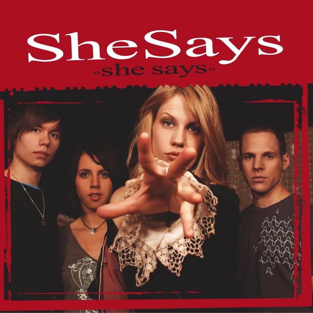 Album cover art for She Says