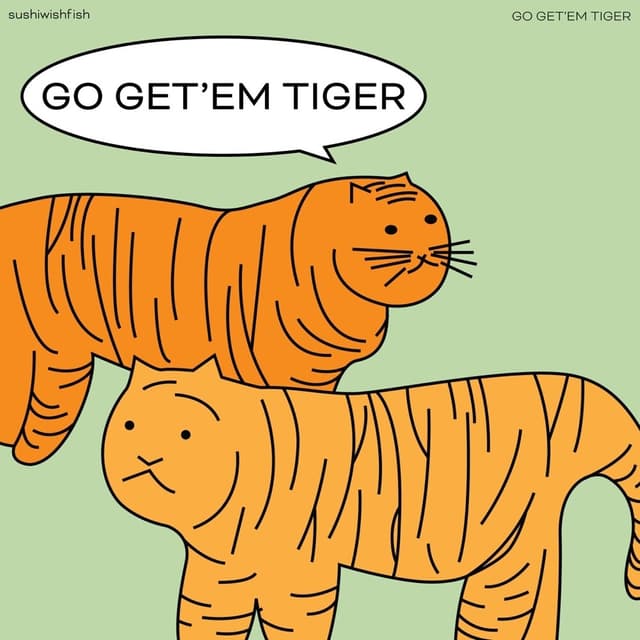 Album cover art for GO GET'EM TIGER