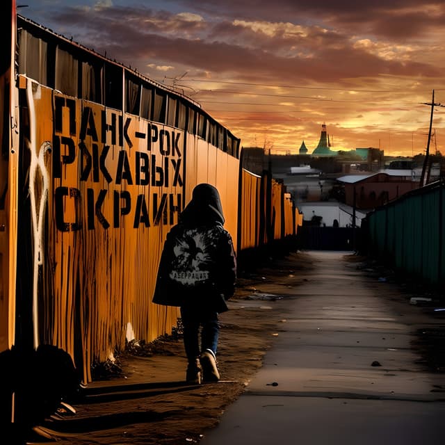 Album cover art for Панк-рок ржавых окраин