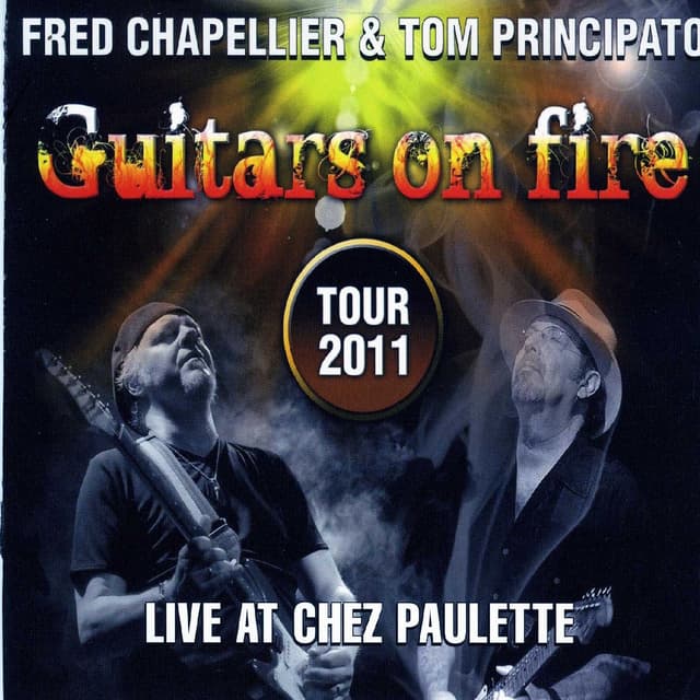 Album cover art for Guitars on Fire - Live at Chez Paulette
