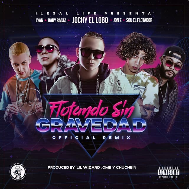 Album cover art for Flotando sin gravedad (remix)