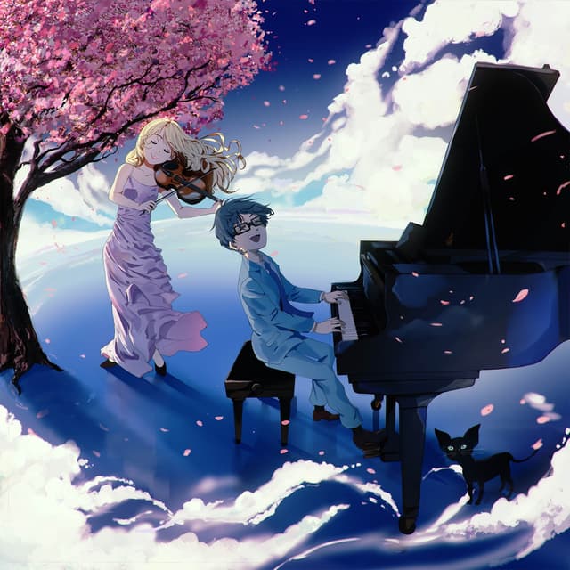 Album cover art for Your Lie in April - Music of the Heart