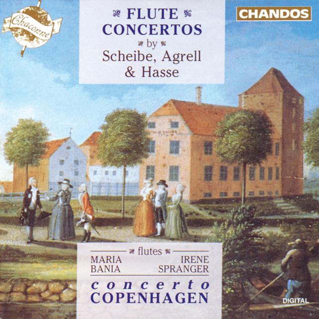 Album cover art for Flute Concertos by Scheibe, Hasse & Agrell