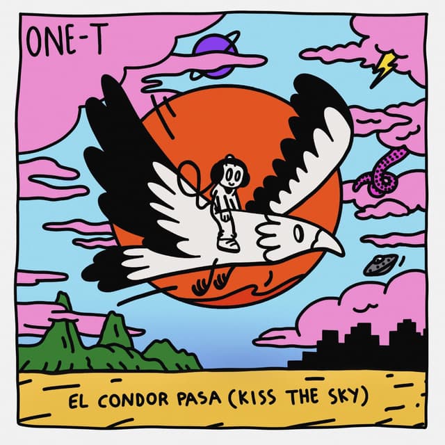 Album cover art for EL CONDOR PASA (KISS THE SKY)