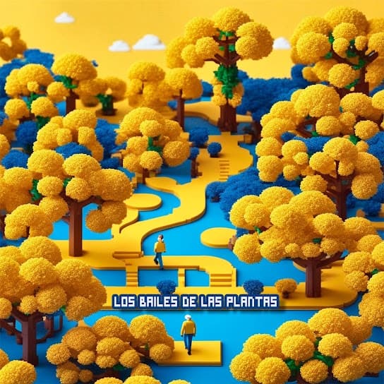 Album cover art for Los bailes de las plantas