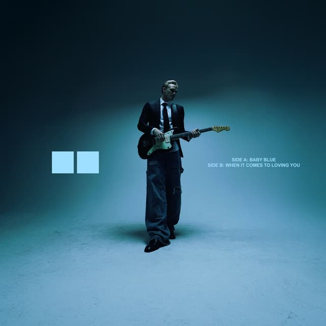 Album cover art for Baby Blue / When It Comes to Loving You