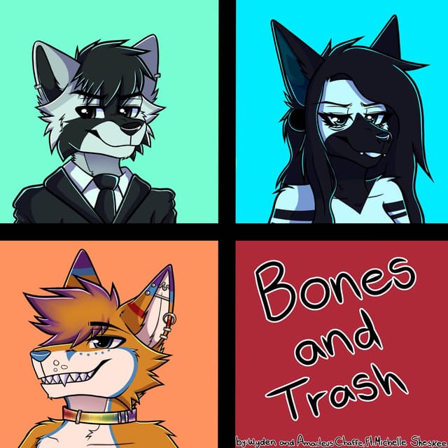 Album cover art for Bones and Trash