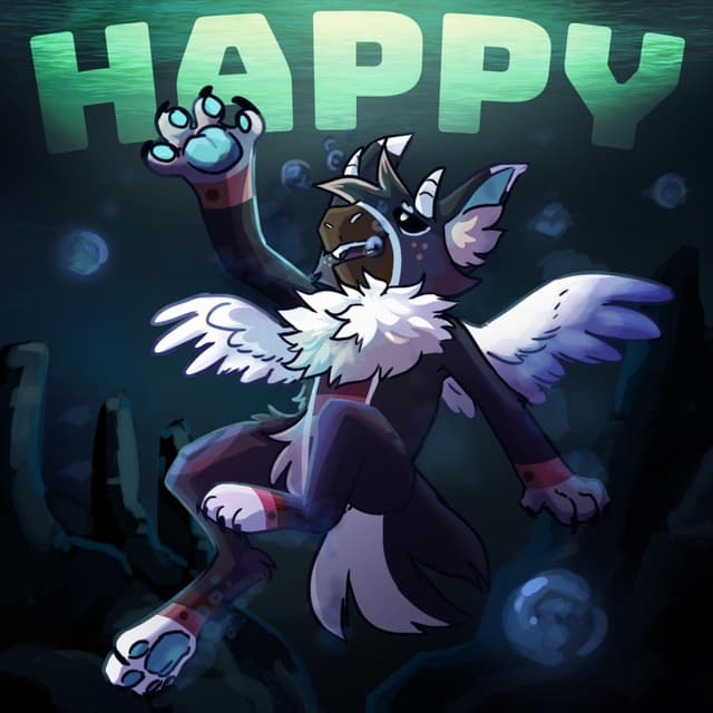 Album cover art for Happy