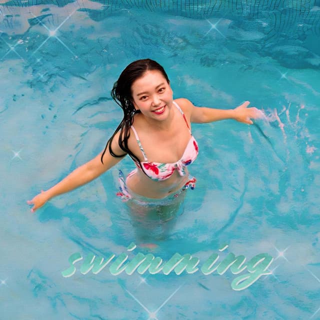 Album cover art for Swimming