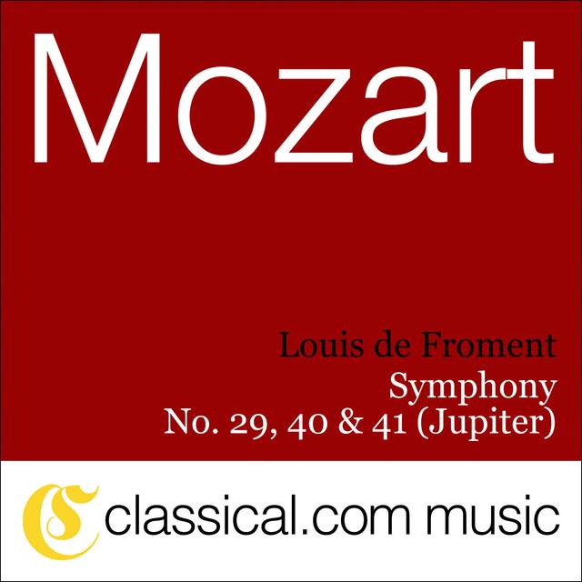 Album cover art for Wolfgang Amadeus Mozart, Symphony No. 40 In G Minor, K. 550