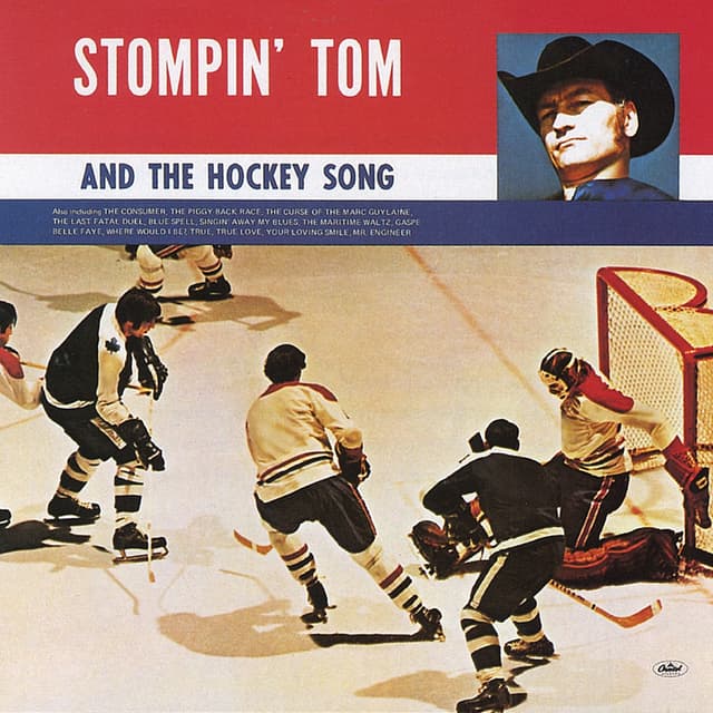 Album cover art for Stompin' Tom And The Hockey Song