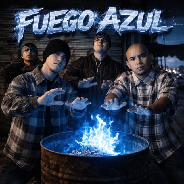 Album cover art for Fuego Azul