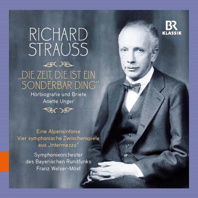 Album cover art for Richard Strauss: "Die Zeit, die ist ein sonderbar' Ding"