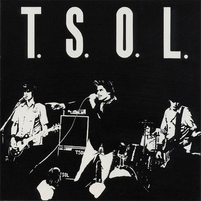 Album cover art for T.S.O.L. / Weathered Statues