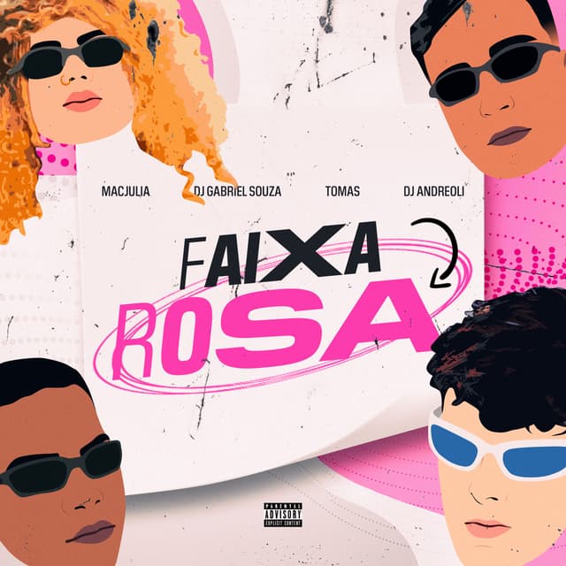 Album cover art for Faixa Rosa Eletrofunk