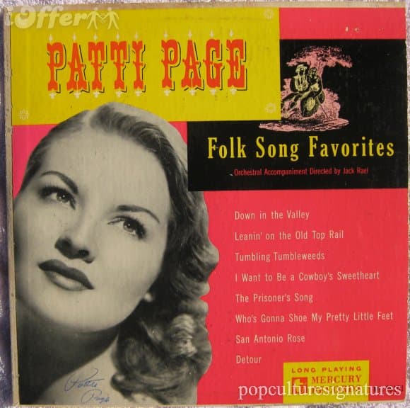 Album cover art for Folk Song Favorites
