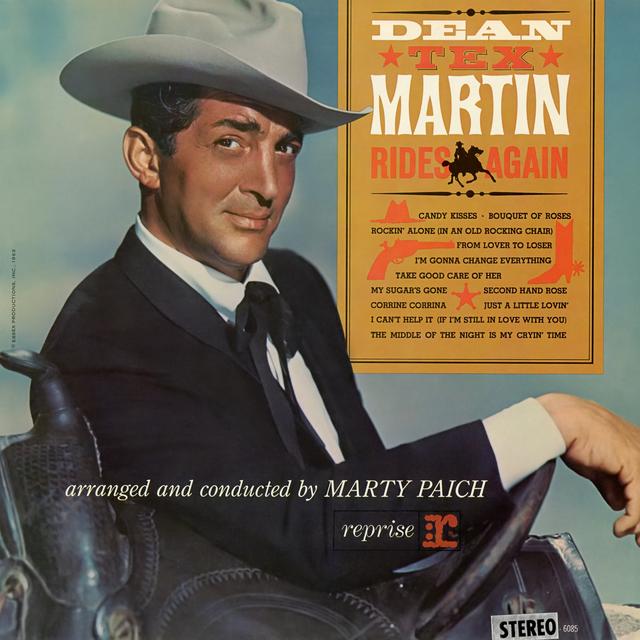 Album cover art for Dean "Tex" Martin Rides Again