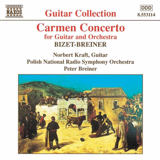 Album cover art for Bizet-Breiner: Carmen Concerto for Guitar and Orchestra