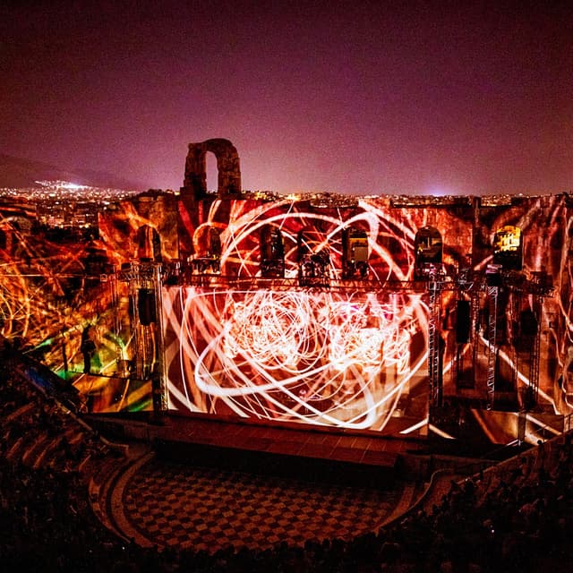 Album cover art for Live at the Acropolis