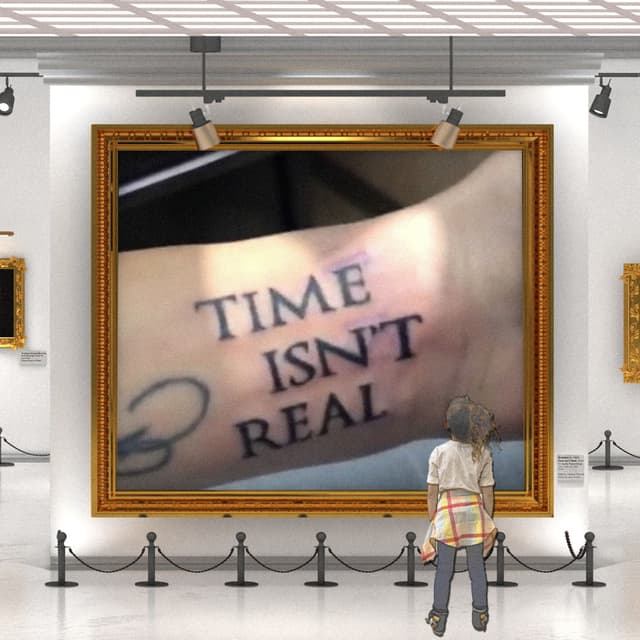 Album cover art for Time Isn't Real